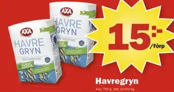 Pekås Axa havregryn erbjuda