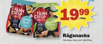 Pekås Finn crisp rågbröd snacks erbjuda