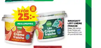 Stora Coop Coop crème fraiche erbjuda