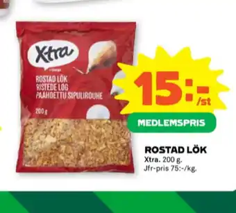 Stora Coop X-tra lök rostade erbjuda
