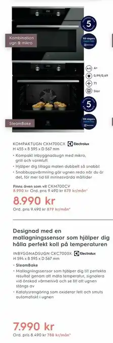 Electrolux Home Kompaktugn ckm700cx erbjuda