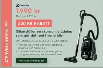 Dammsugare euoc9green electrolux