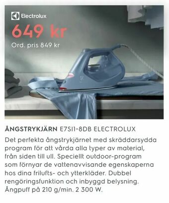 Electrolux Home Ångstrykjärn erbjuda
