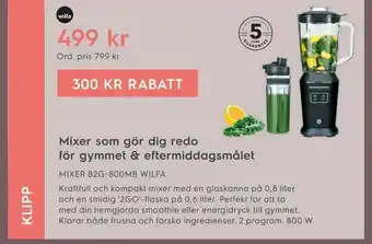 Electrolux Home Mixer b2g-800mb wilfa erbjuda
