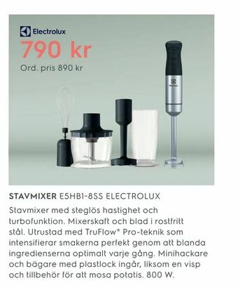 Electrolux Home Stavmixer E5HB1-8SS ELECTROLUX erbjuda