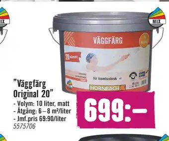 Hornbach ”Väggfärg Original 20” erbjuda