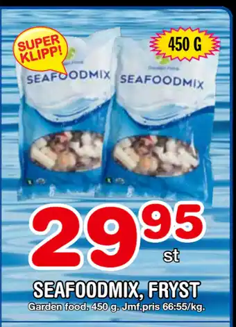 Nya Pulsen SEAFOODMIX, FRYST erbjuda