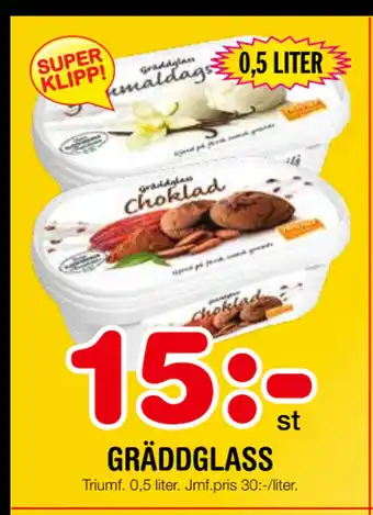 Nya Pulsen GRÄDDGLASS erbjuda