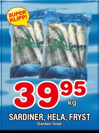 SARDINER, HELA, FRYST