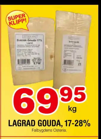 Nya Pulsen LAGRAD GOUDA, 17-28% erbjuda