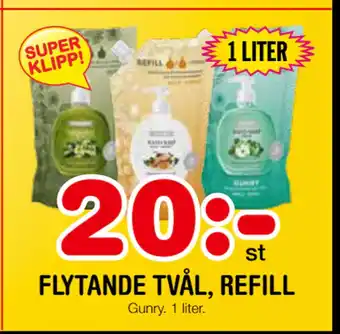 Nya Pulsen FLYTANDE TVÅL, REFILL erbjuda