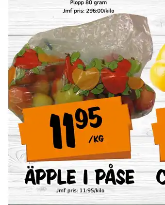 Bazaar Food market ÄPPLE I PÅSE erbjuda