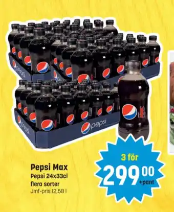 Eurocash Pepsi max läskedryck erbjuda