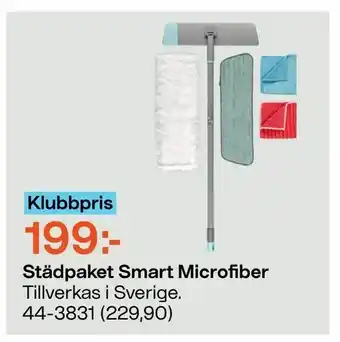 Clas Ohlson Städpaket Smart Microfiber erbjuda