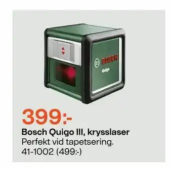 Clas Ohlson Bosch Quigo III, krysslaser erbjuda