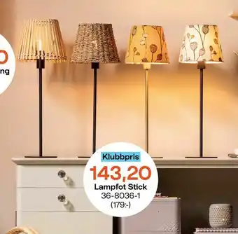 Lampfot Stick