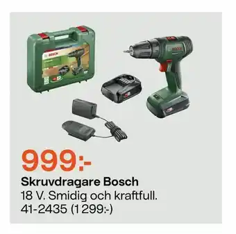 Clas Ohlson Skruvdragare Bosch erbjuda