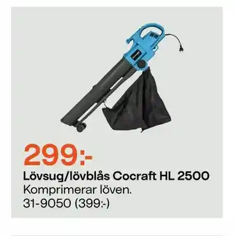 Clas Ohlson Lövsug/lövblås Cocraft HL 2500 erbjuda