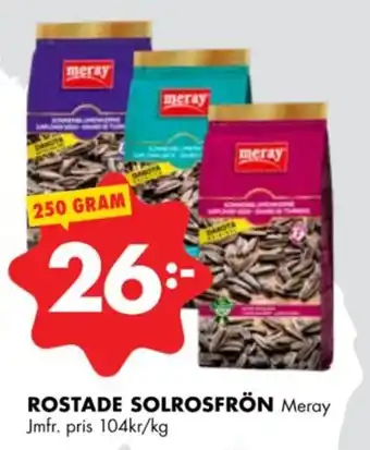 ÖoB ROSTADE SOLROSFRÖN erbjuda