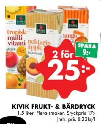 ÖoB KIVIK FRUKT- & BÄRDRYCK erbjuda