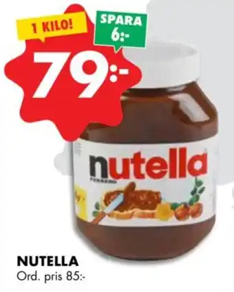ÖoB NUTELLA erbjuda