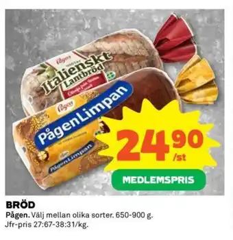 Coop BRÖD erbjuda
