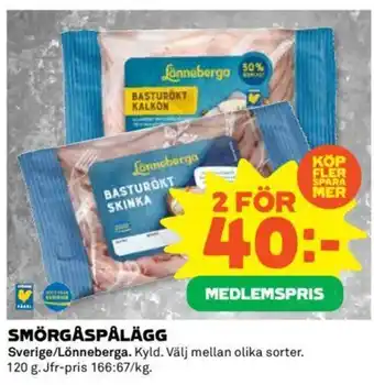 Coop SMÖRGÅSPÅLÄGG erbjuda