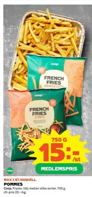 Coop POMMES erbjuda