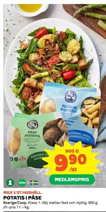 Coop POTATIS I PÅSE erbjuda