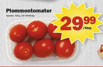 Pekås Plommontomater erbjuda