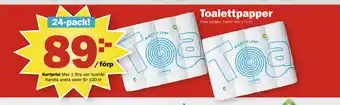 Pekås Toalettpapper erbjuda