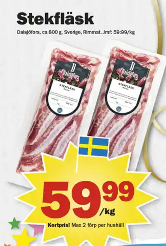 Pekås Stekfläsk erbjuda