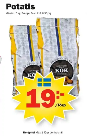 Pekås Gården Potatis 3kg erbjuda