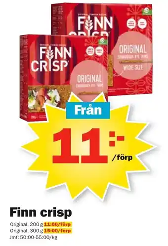 Pekås Finn Crisp 200g/300g erbjuda