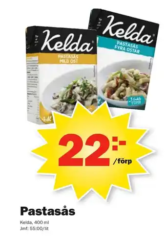 Pekås Kelda Pastasås 400ml erbjuda