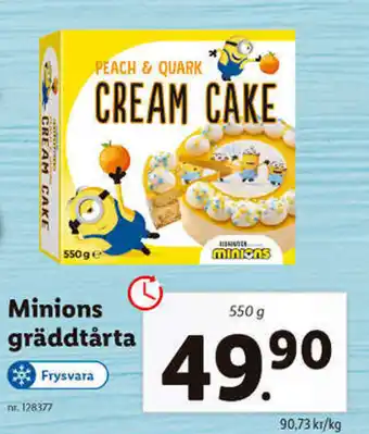 Minions gräddtårta 550g