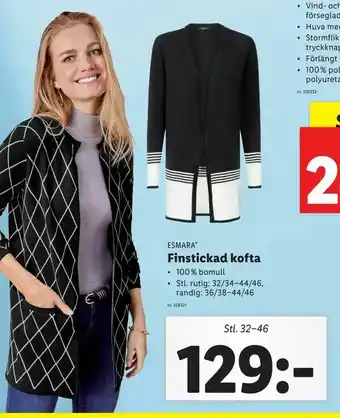 Lidl Finstickad kofta erbjuda