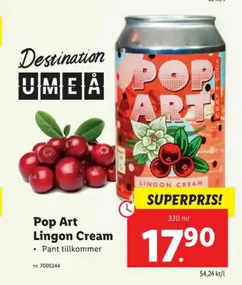 Lidl Pop Art Lingon Cream erbjuda