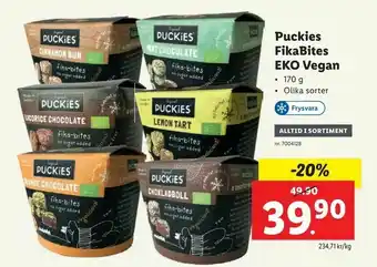 Puckies FikaBites EKO Vegan