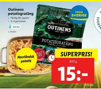 Lidl Outinens potatisgratäng erbjuda
