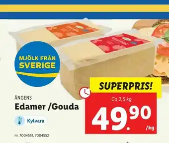 Lidl Edamer /Gouda erbjuda