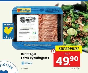 Lidl Kronfågel Färsk kycklingfärs erbjuda
