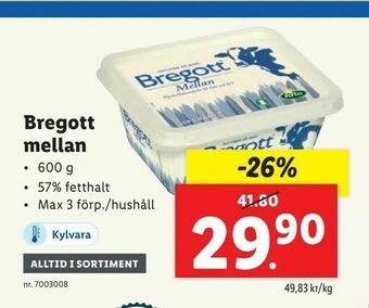 Lidl Bregott mellan erbjuda