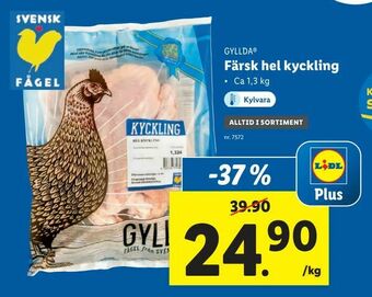 Lidl Färsk hel kyckling erbjuda