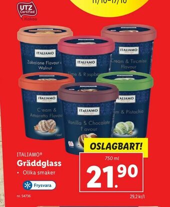 Lidl Gräddglass erbjuda