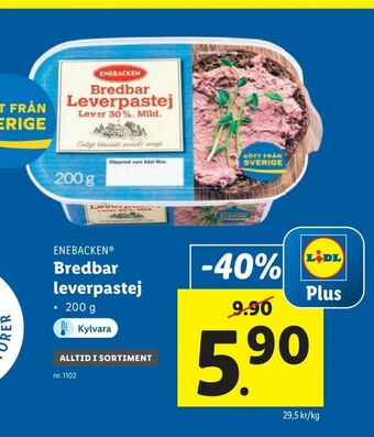 Lidl Bredbar leverpastej erbjuda