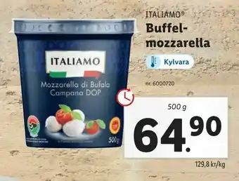 Lidl Buffel mozzarella erbjuda