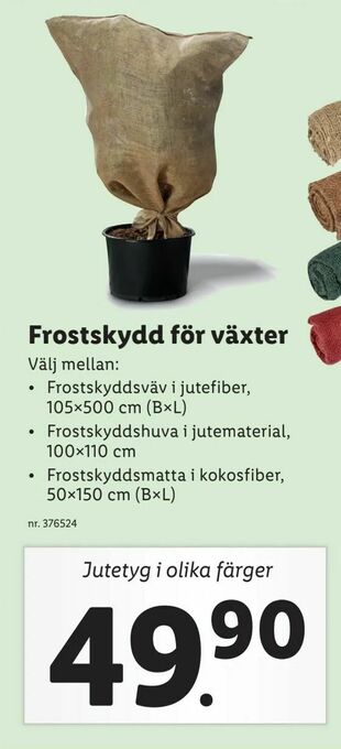 Lidl Frostskydd för växter erbjuda