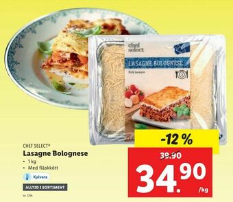 Lidl Lasagne Bolognese erbjuda