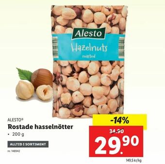Lidl Rostade hasselnötter erbjuda